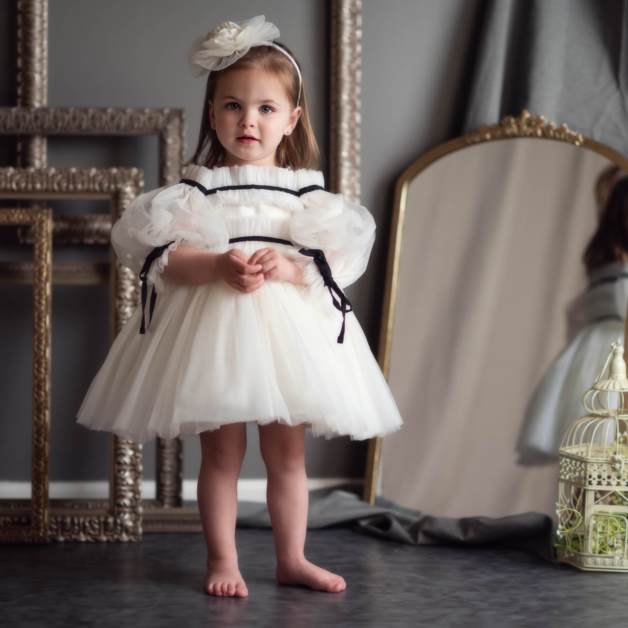 Baby Girls | Coco-Ivory Tulle Dress | Ivory