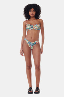 Recycled Printed Lowrise Wave Bikini Briefs | Multicolor