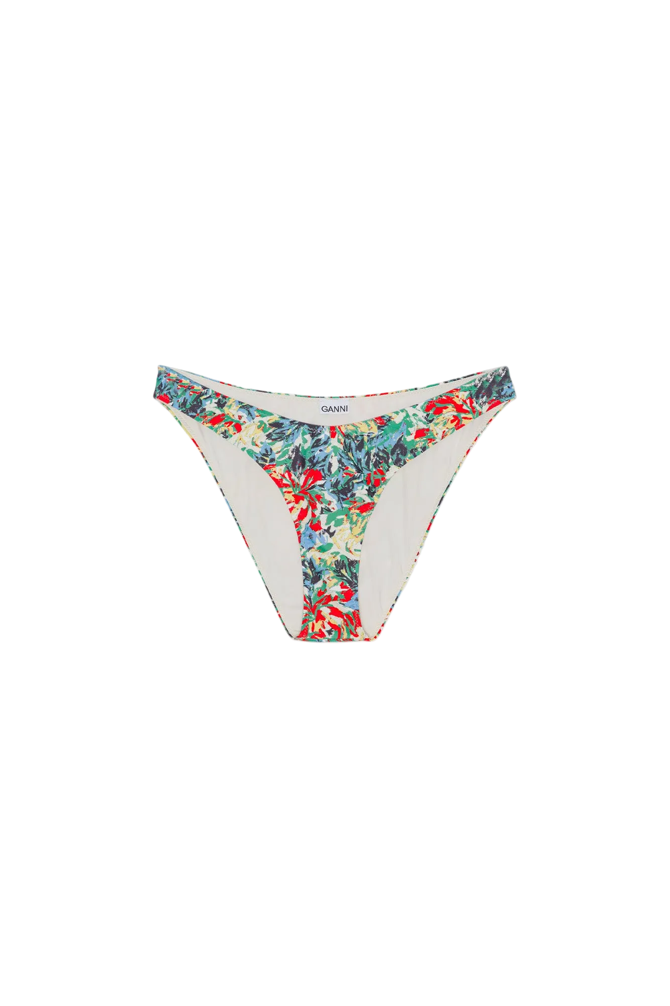 Recycled Printed Lowrise Wave Bikini Briefs | Multicolor
