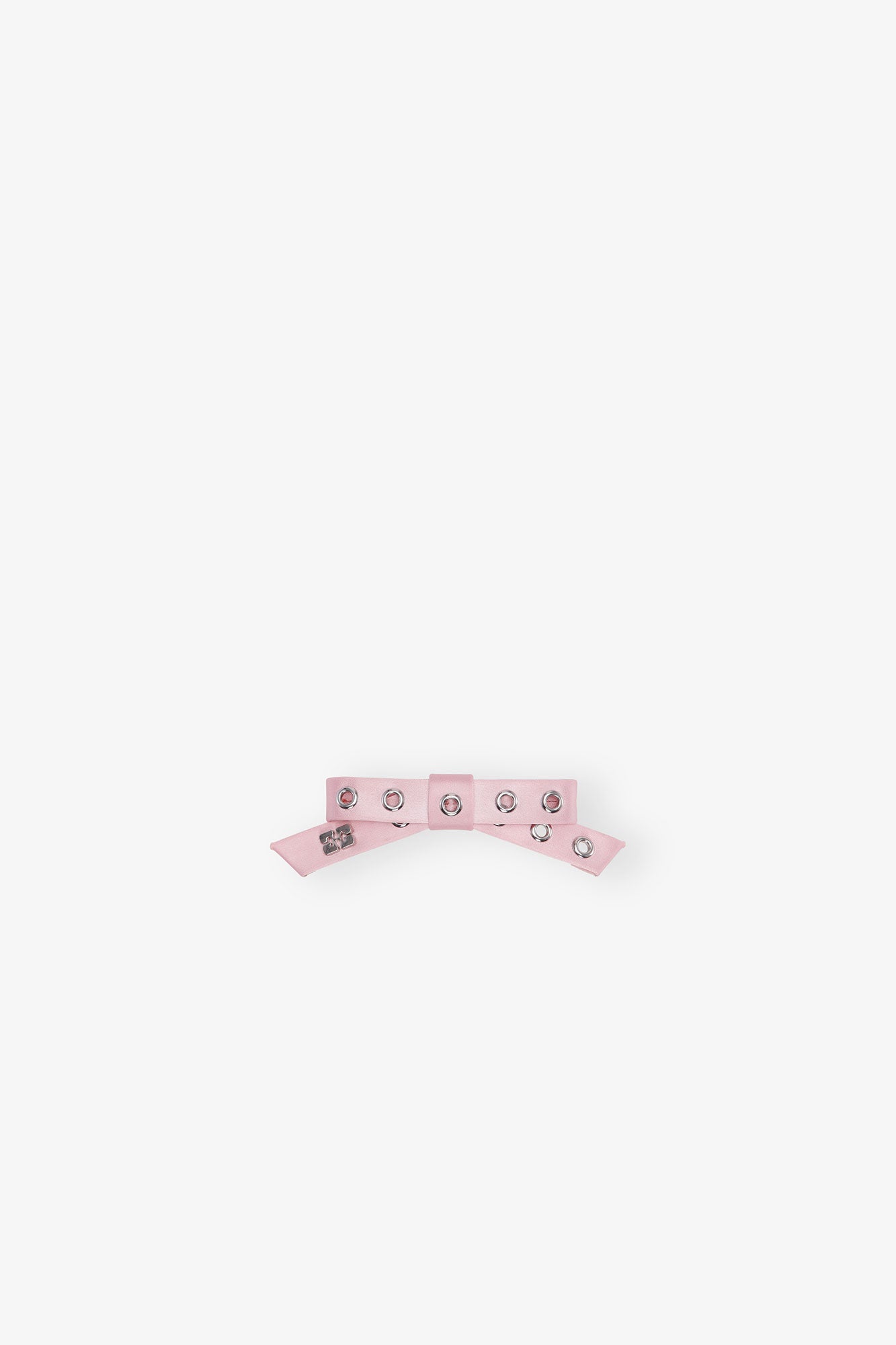 Eyelet Bow Barrette | Chalk Pink