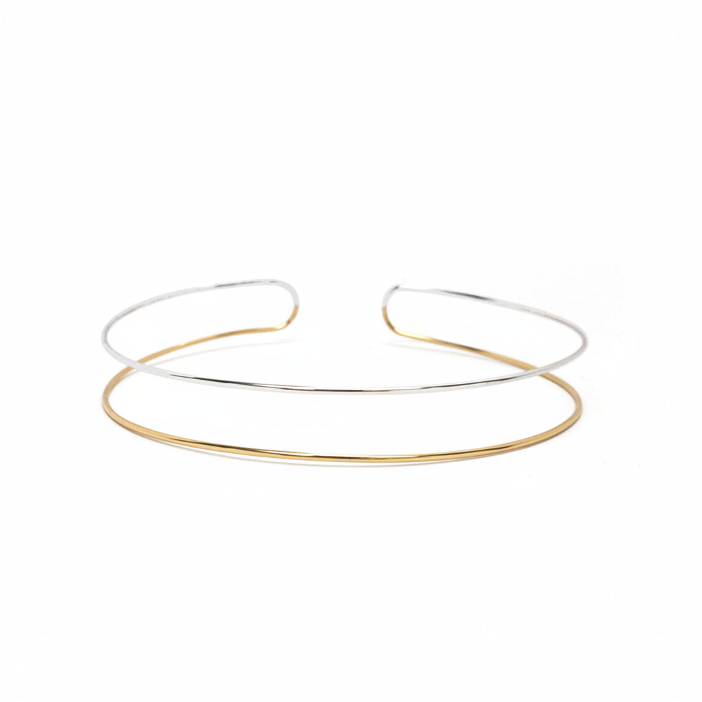 Slip-On Choker - Av Markdown 1112 | Two Tone: Gold/Silver