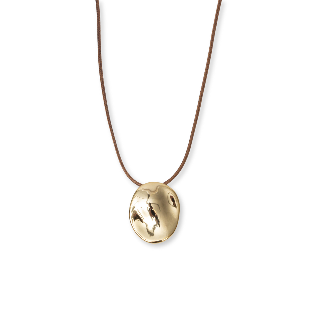 Waverly Pendant Necklace Small | Brown