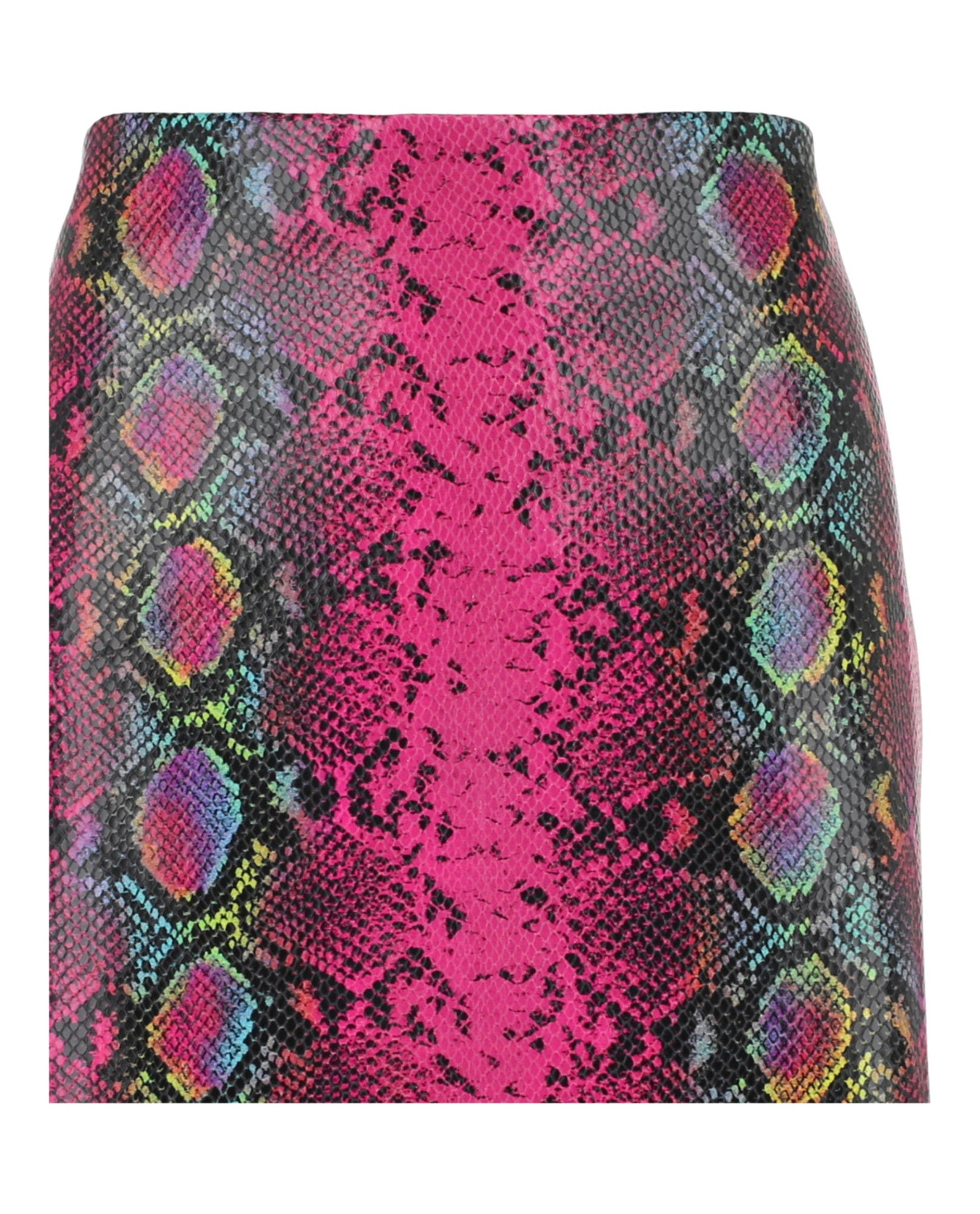 Versace | Python-Print Leather Midi Skirt