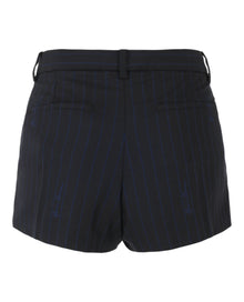 Versace | Wool Blend Pinstripe Shorts