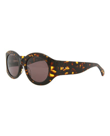 Alaia Round Acetate Sunglasses | Havana