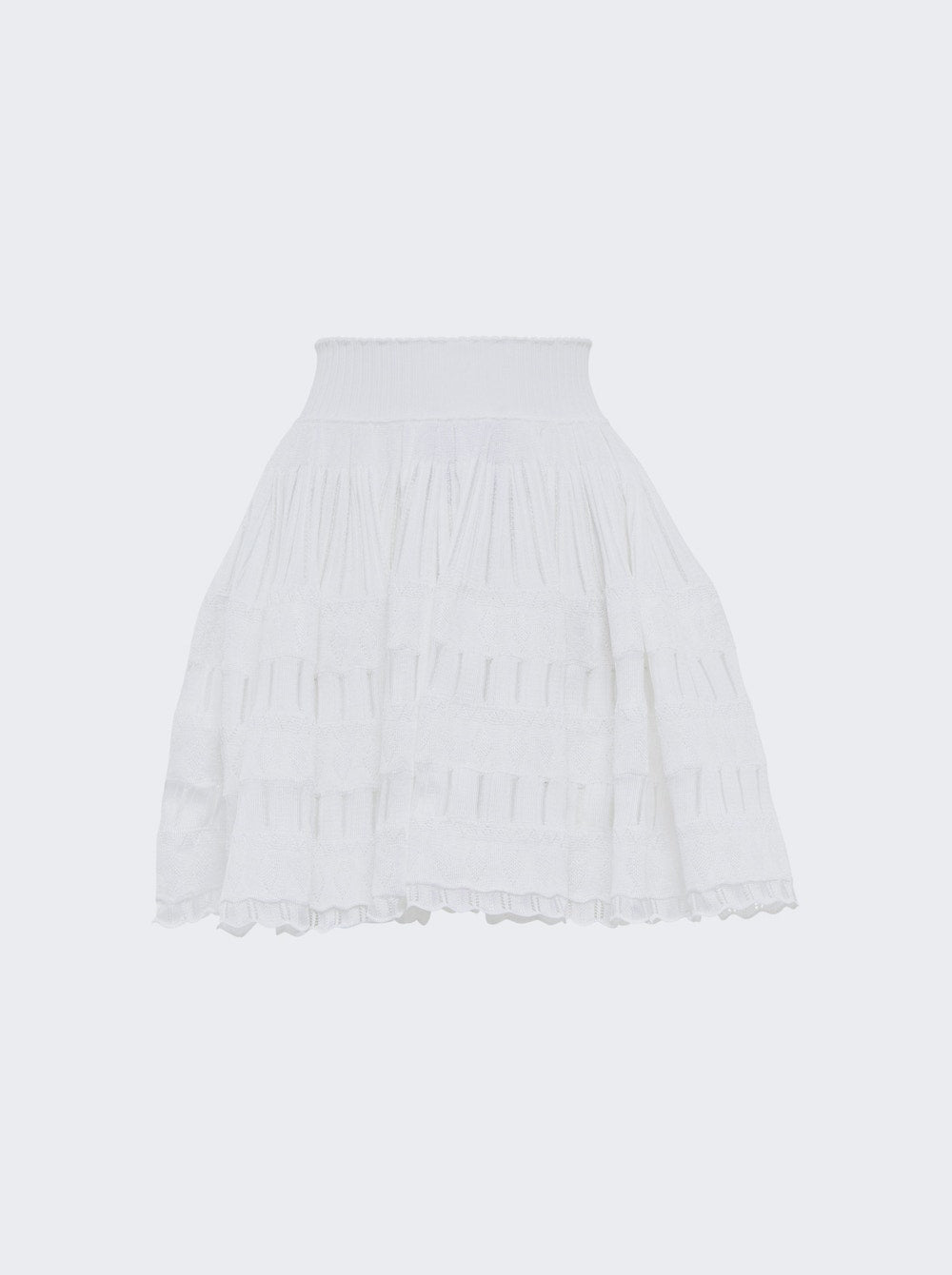 Women | ALAÏA | Fluid Mini Skirt | Optic White