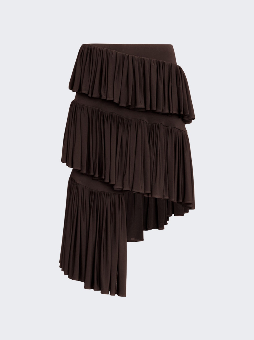 Women | ALAÏA | Spiral Skirt Chocolate | Brown