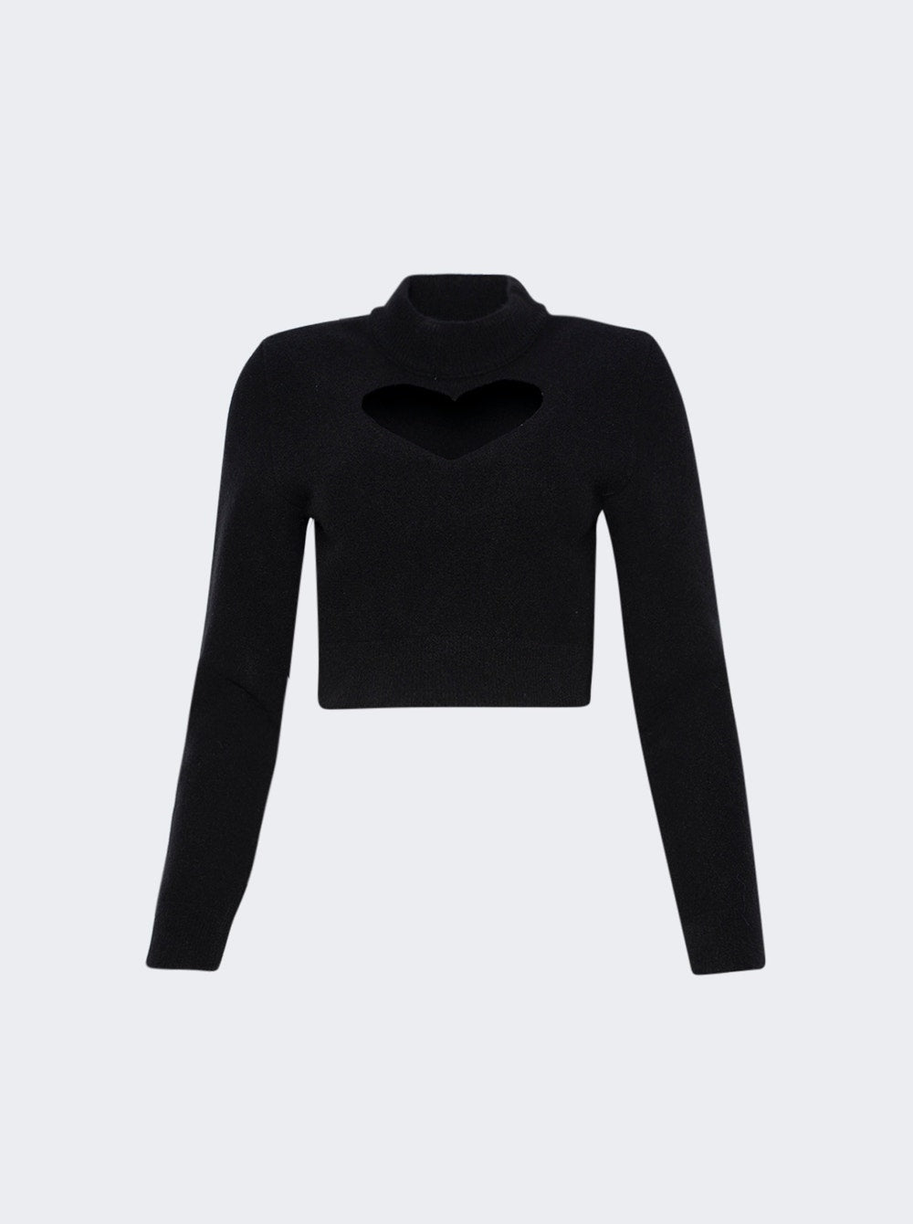 Women | ALAÏA | Knit Heart Jumper | Black
