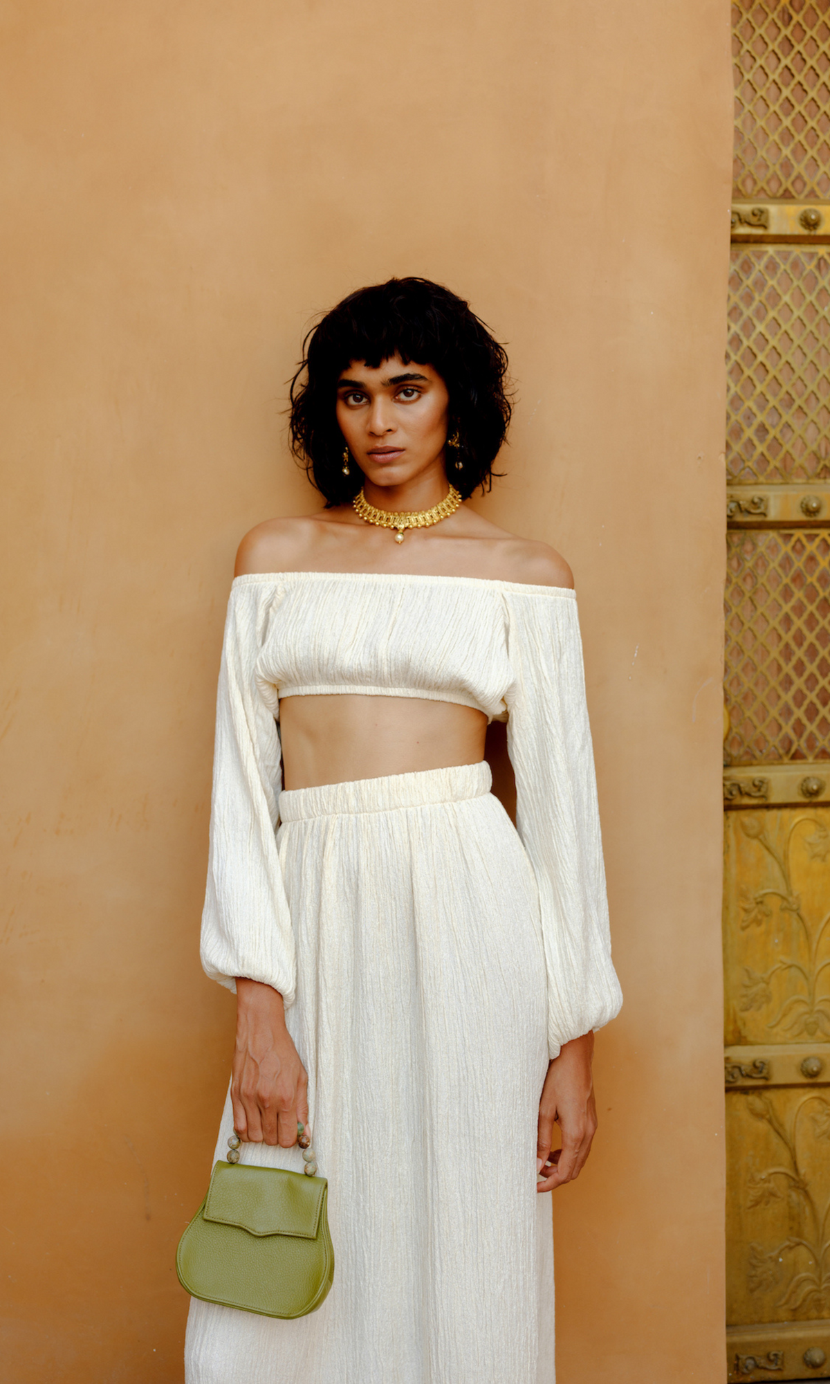 Aasha Crop Top | Cream