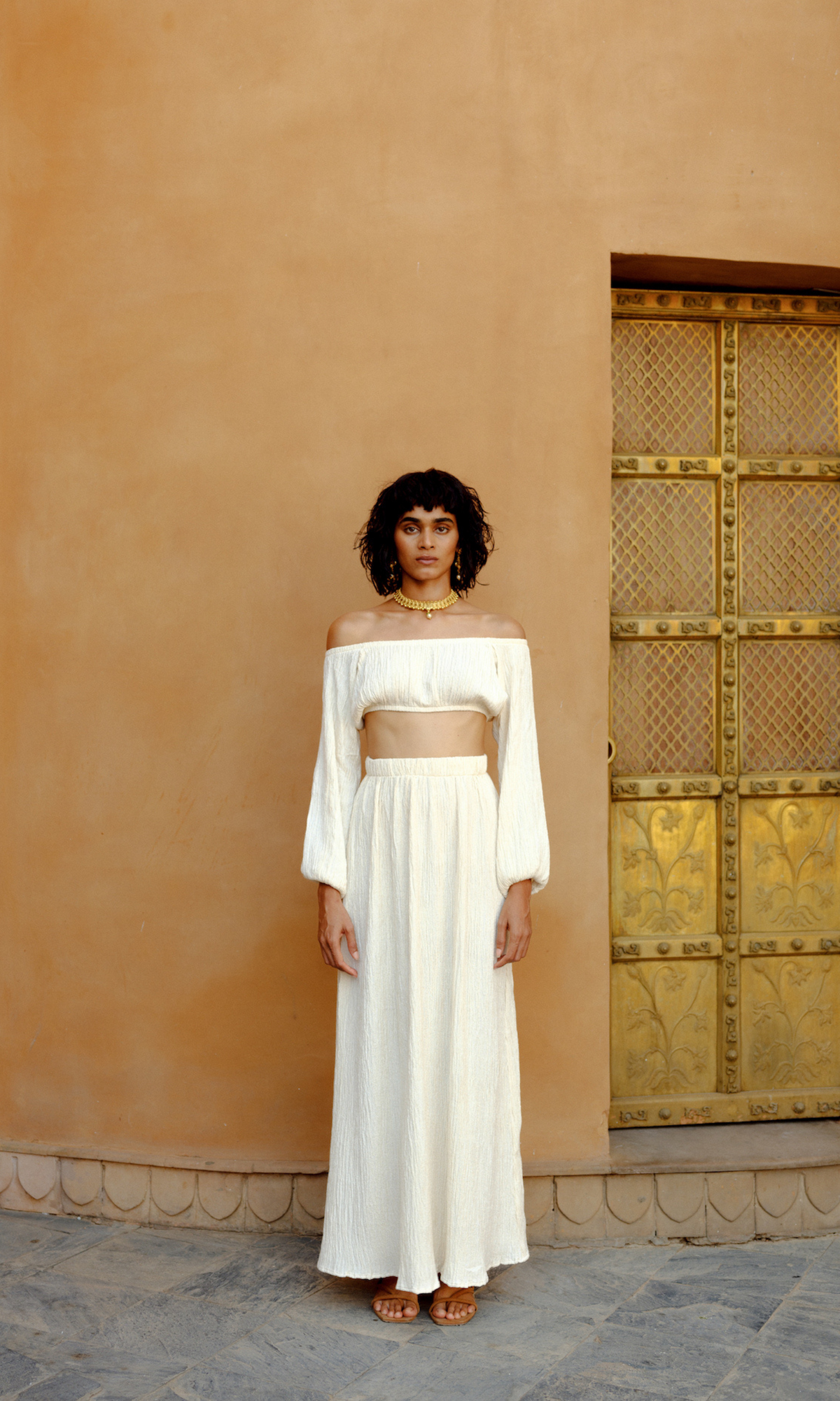 Aasha Crop Top | Cream