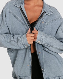 Women | All About You Denim Jacket | Stonewash