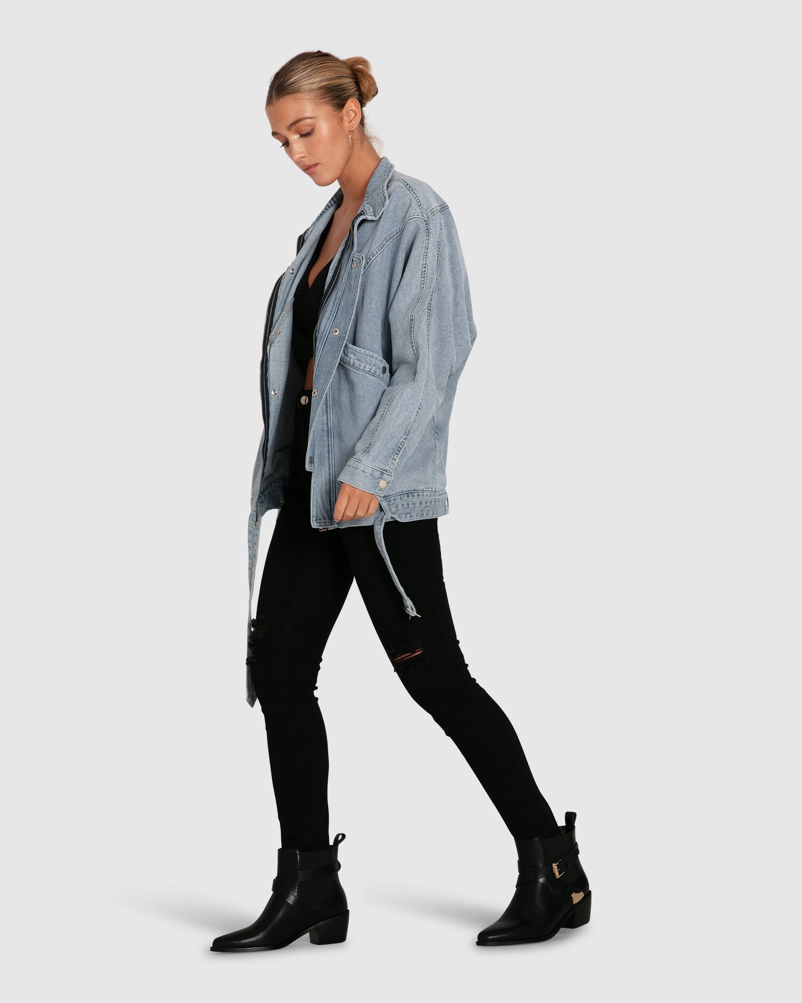 Women | All About You Denim Jacket | Stonewash