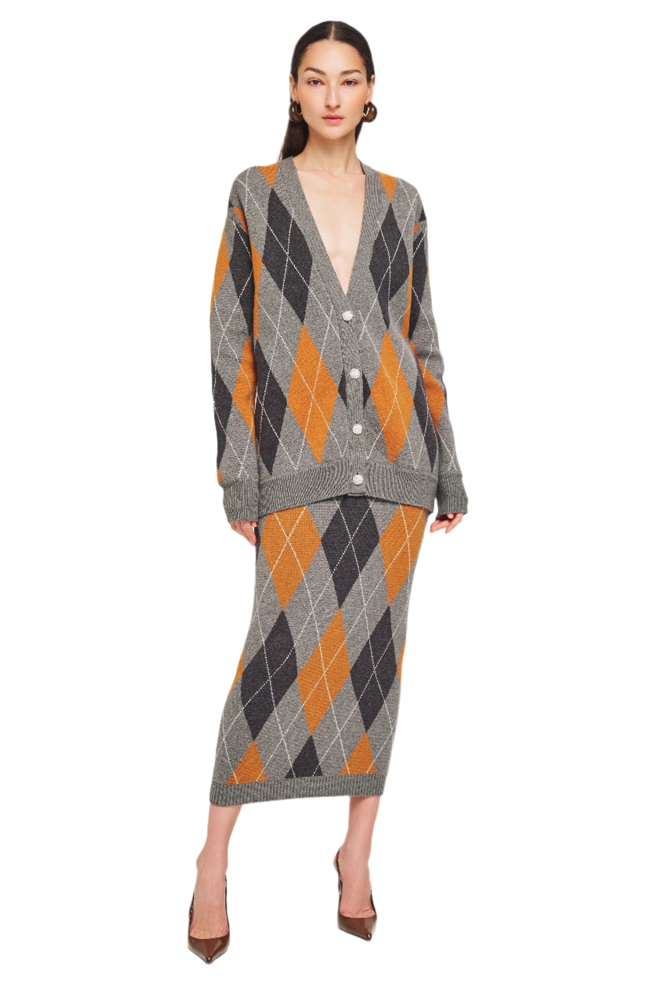 Abarne Cardigan | Cinnamon Slate Grey