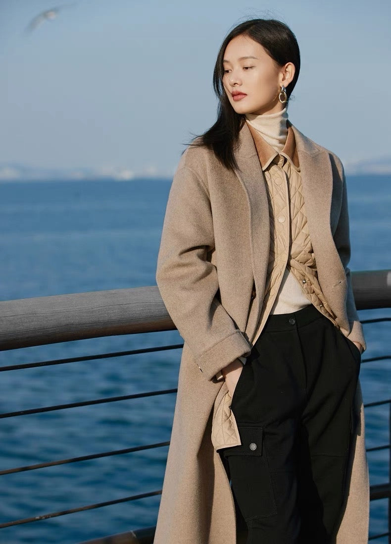 High Quality Wool Coat | Cream White