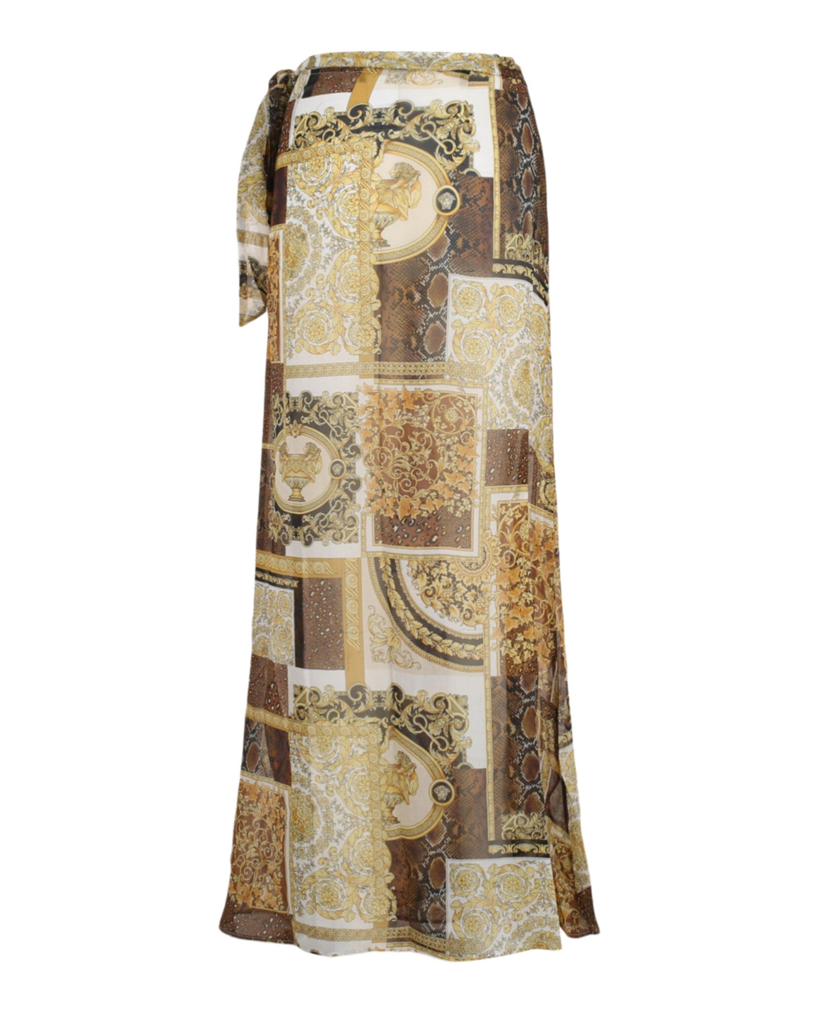 Versace | Barocco Mosaic Animal-Print Sarong