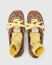 Womens | Absolute Wash/Leather Flat | Tan/Vanilla