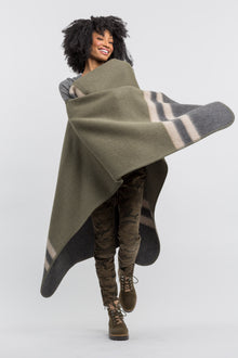 Unisex | Aspen Cape | Hunter / Charcoal / Light Taupe