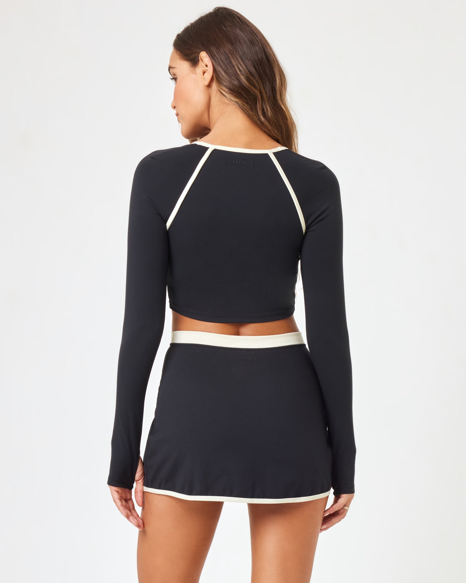 Campbell Skort | Black-Cream