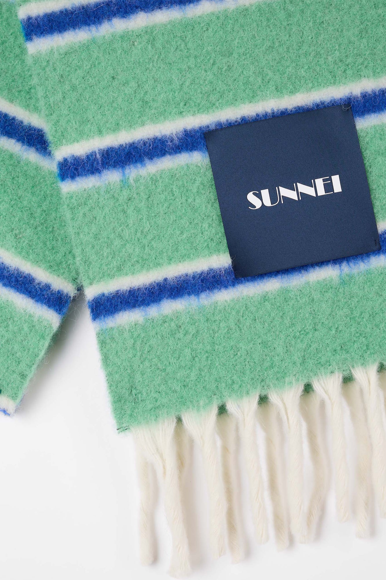 Unisex | Striped Scarf | Green