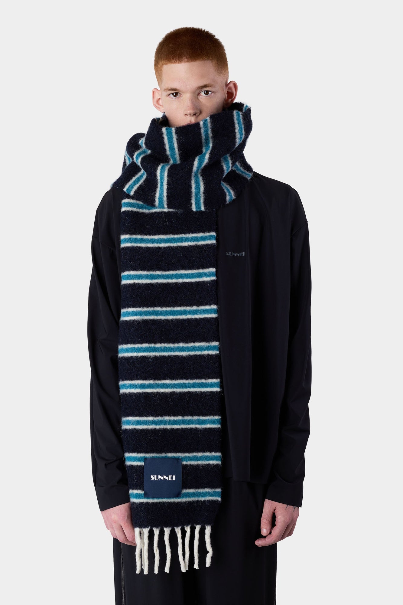 Unisex | Striped Scarf | Blue