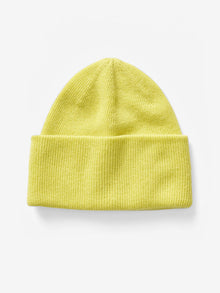 Unisex | Merino Cuff Beanie | Mineral Yellow