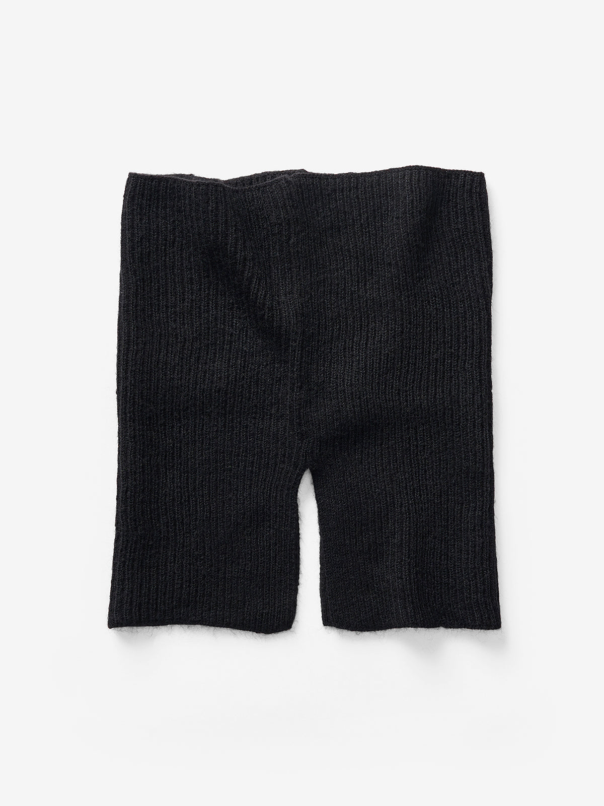 WOOL NECK GAITER - Black - flat lay
