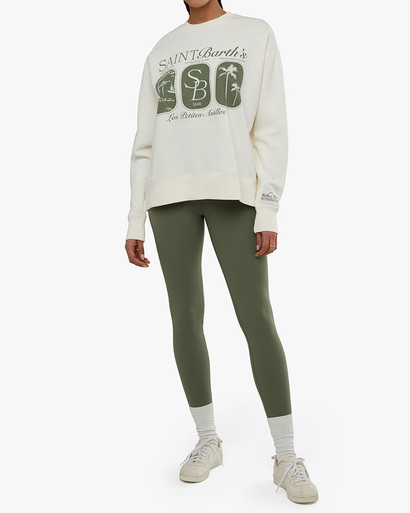 Oversized Crewneck Sweatshirt | Off White (V2)