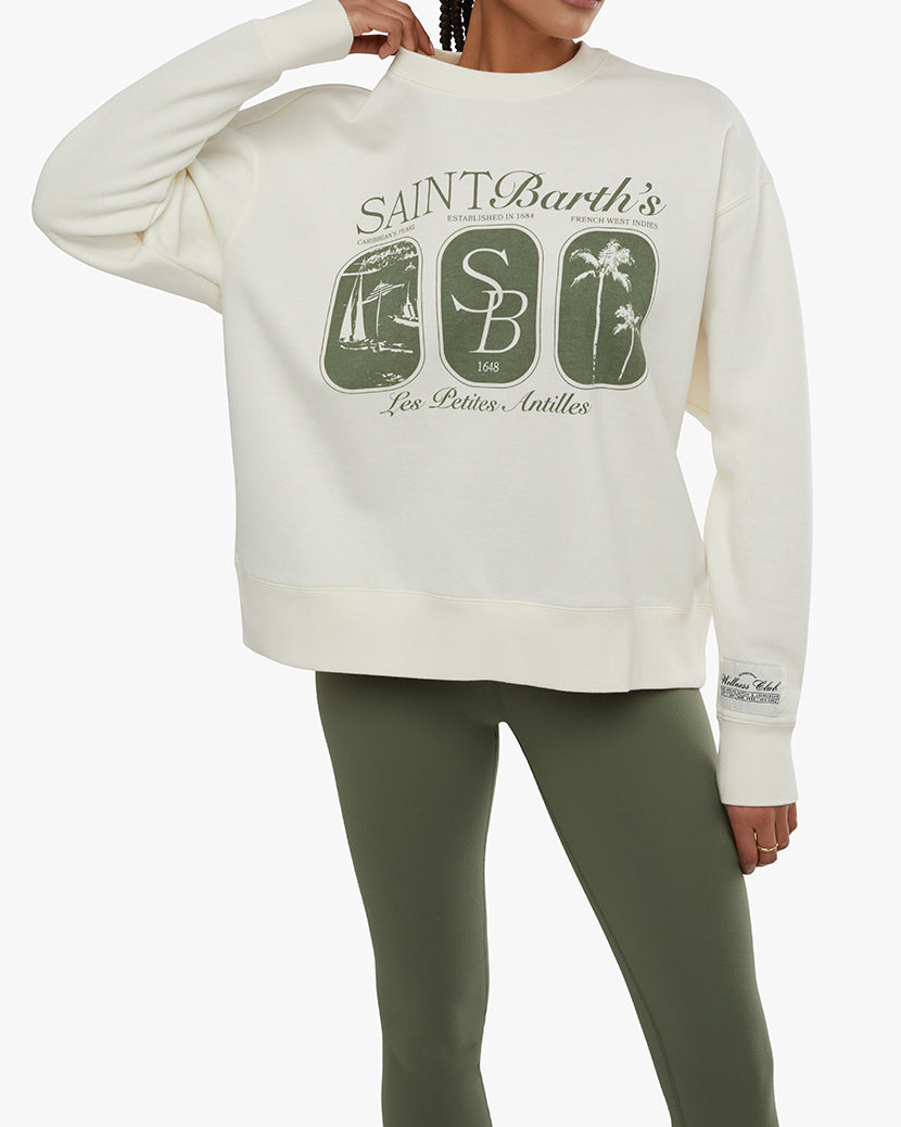 Oversized Crewneck Sweatshirt | Off White (V2)