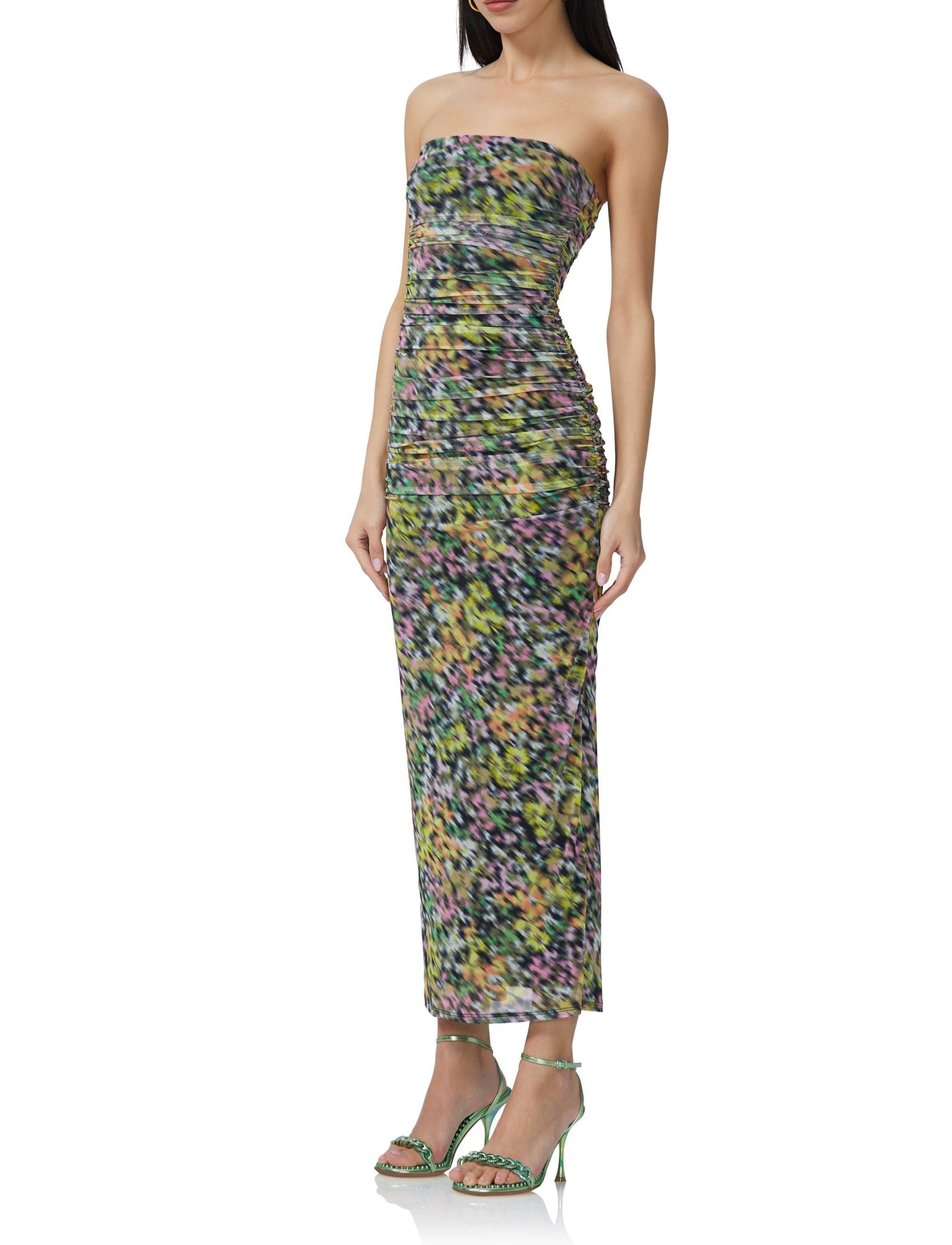 Marlo Maxi Dress | Blur Noir Floral