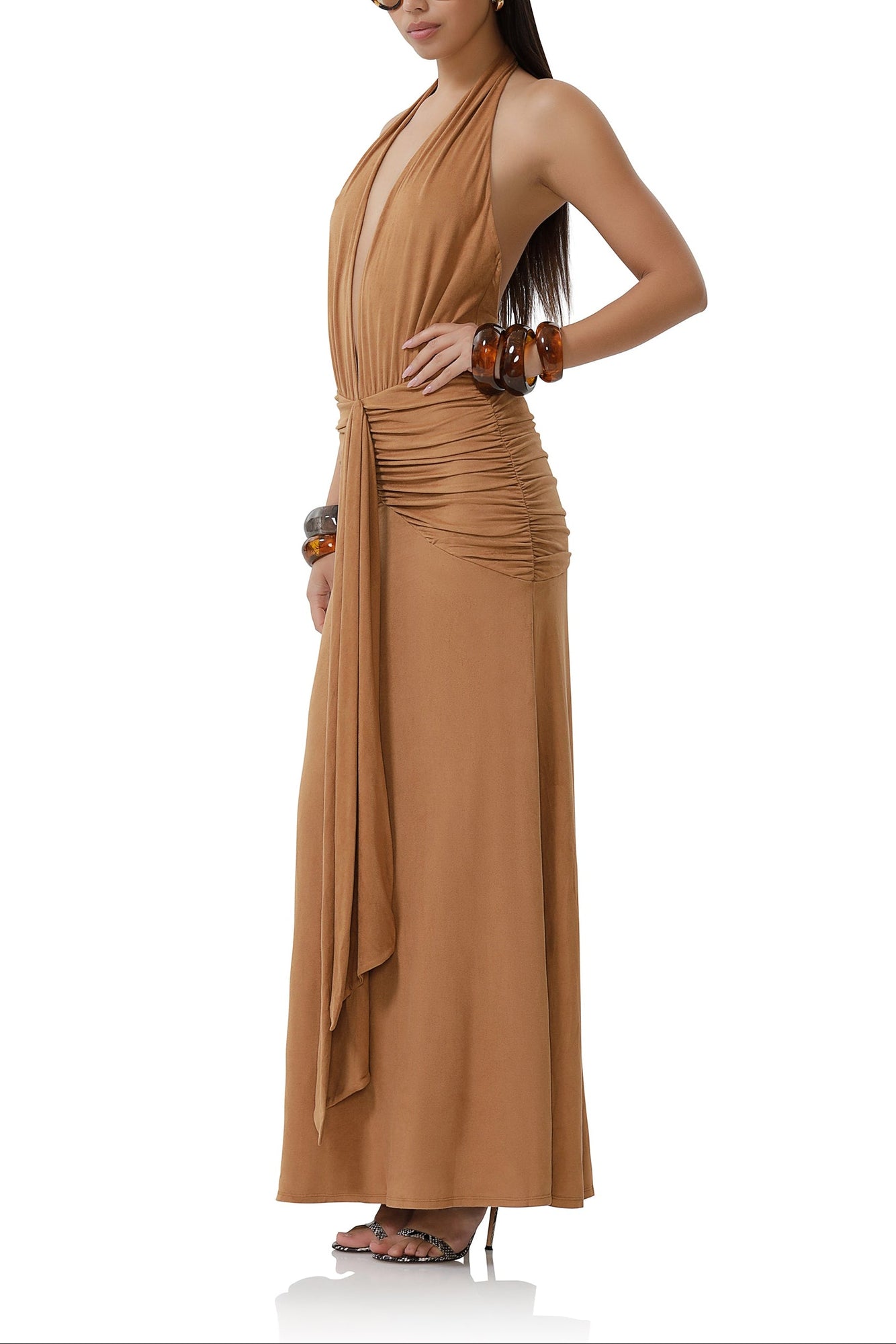 suede bridesmaid dresses Burgundy Velvet One Shoulder Dress With Shoulder Bow