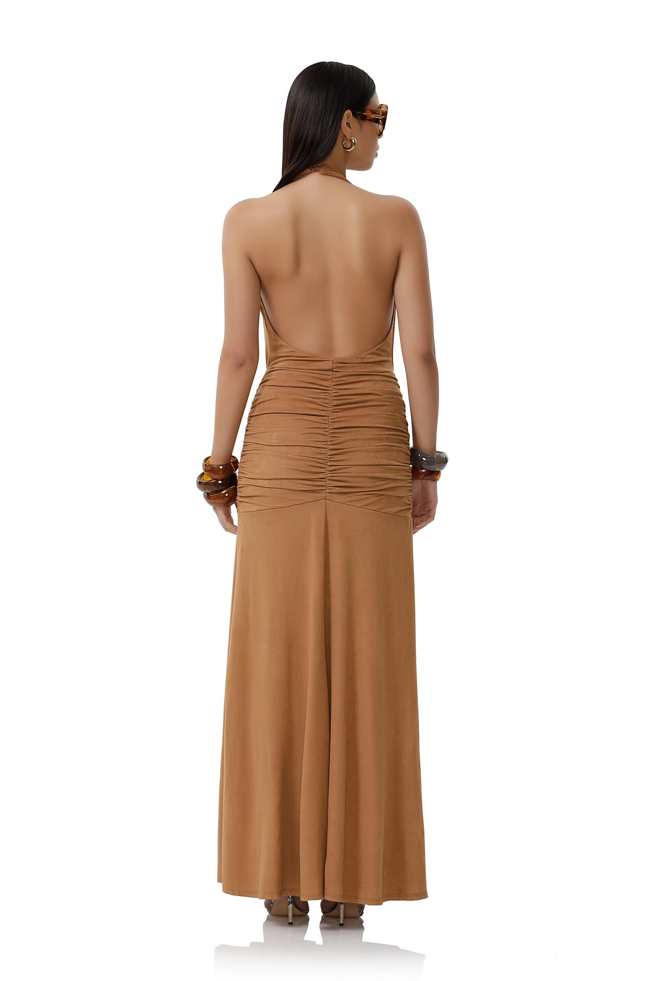 suede bridesmaid dresses Jluxlabel Women's Madison Suede Maxi Dress