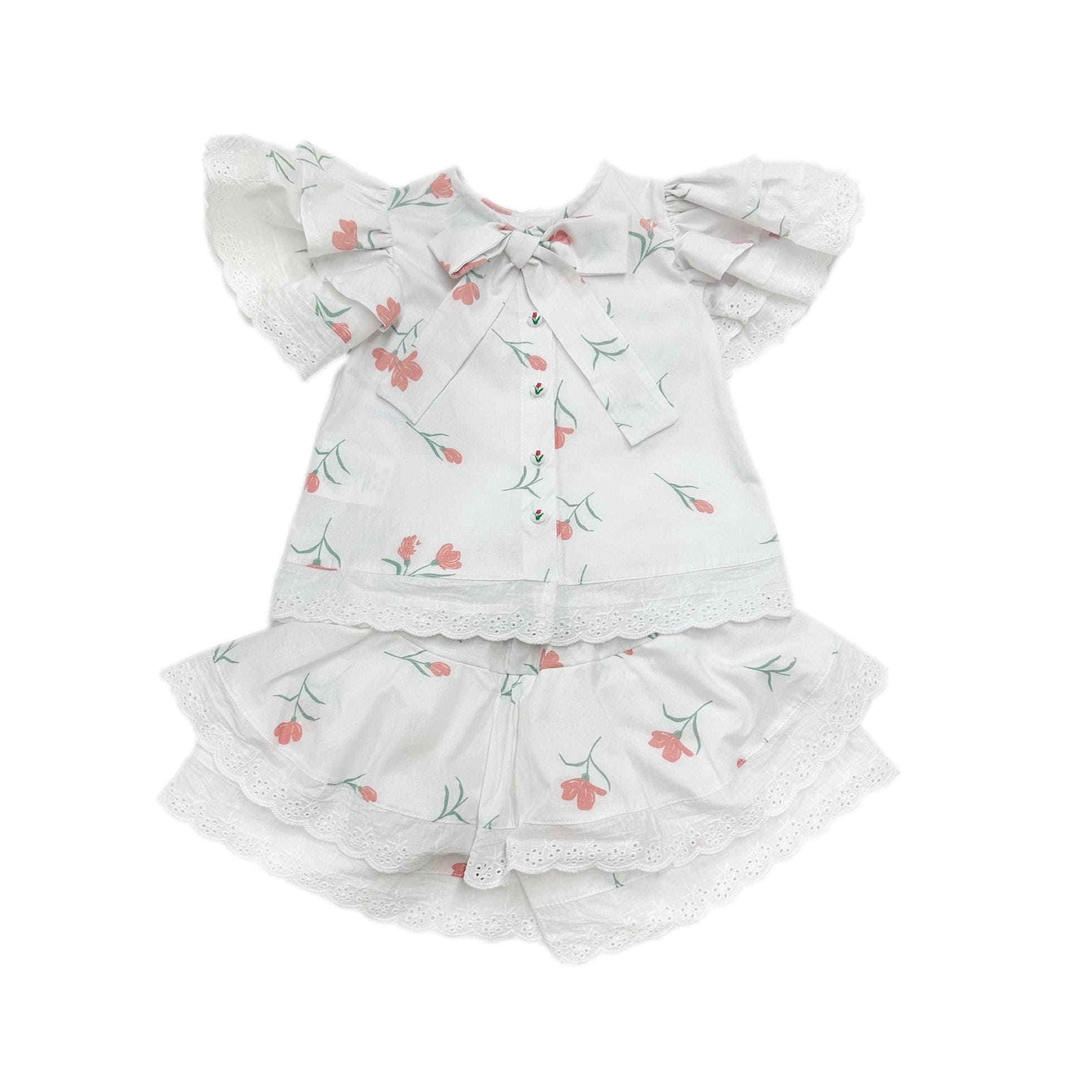 Tulip Cotton Blouse and Shorts Set | Tulip