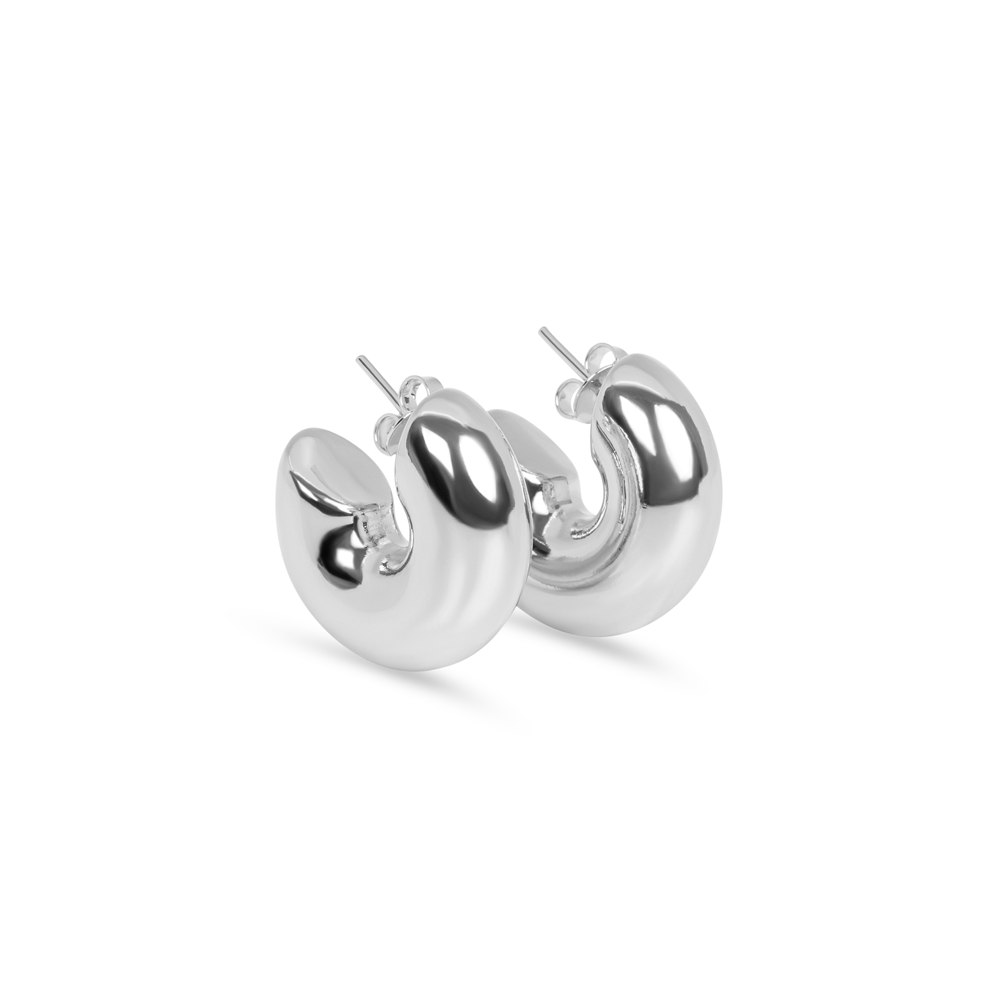 The Silver Hailey Hoops | Silver Vermeil