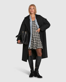 Women | Adventure Lifetime Wool Blend Coat | Black