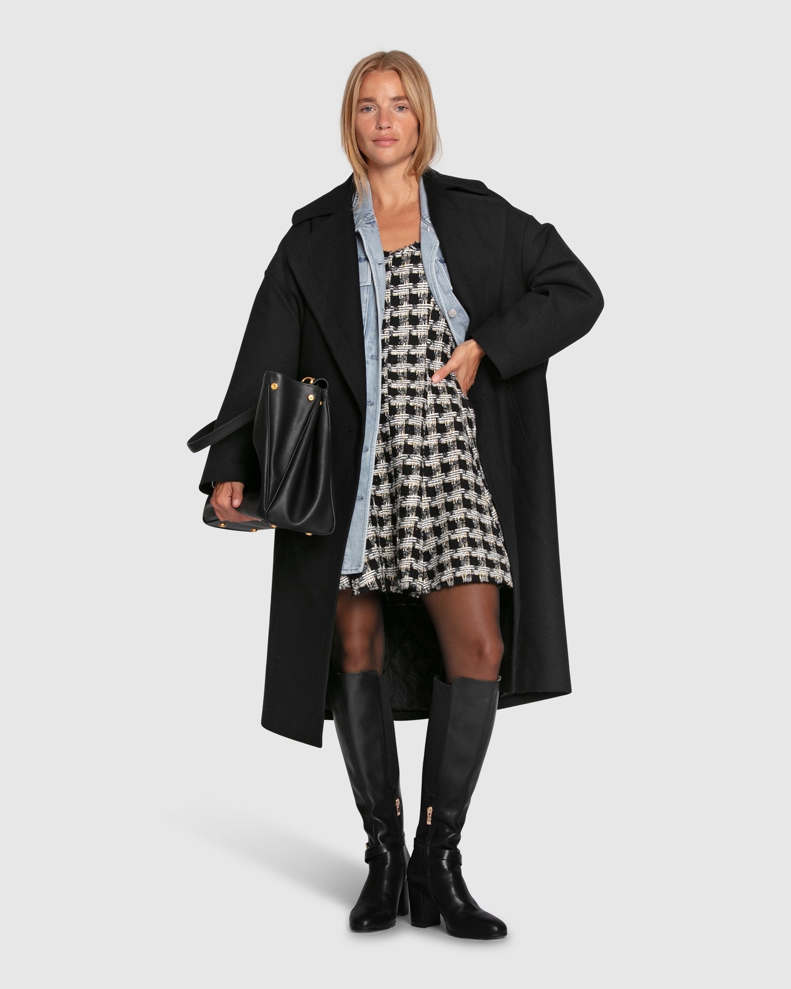 Women | Adventure Lifetime Wool Blend Coat | Black
