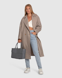 Women | Adventure Lifetime Wool Blend Coat | Mocha