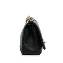 Chanel | Pre-Owned Large Lambskin Twist Chain Enamel CC Flap | Black