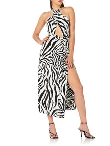 Avian Cutout Dress | Blanc Zebra