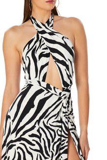 Avian Cutout Dress | Blanc Zebra