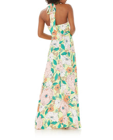 Zandra Maxi Dress | Spring Lime Bouquet