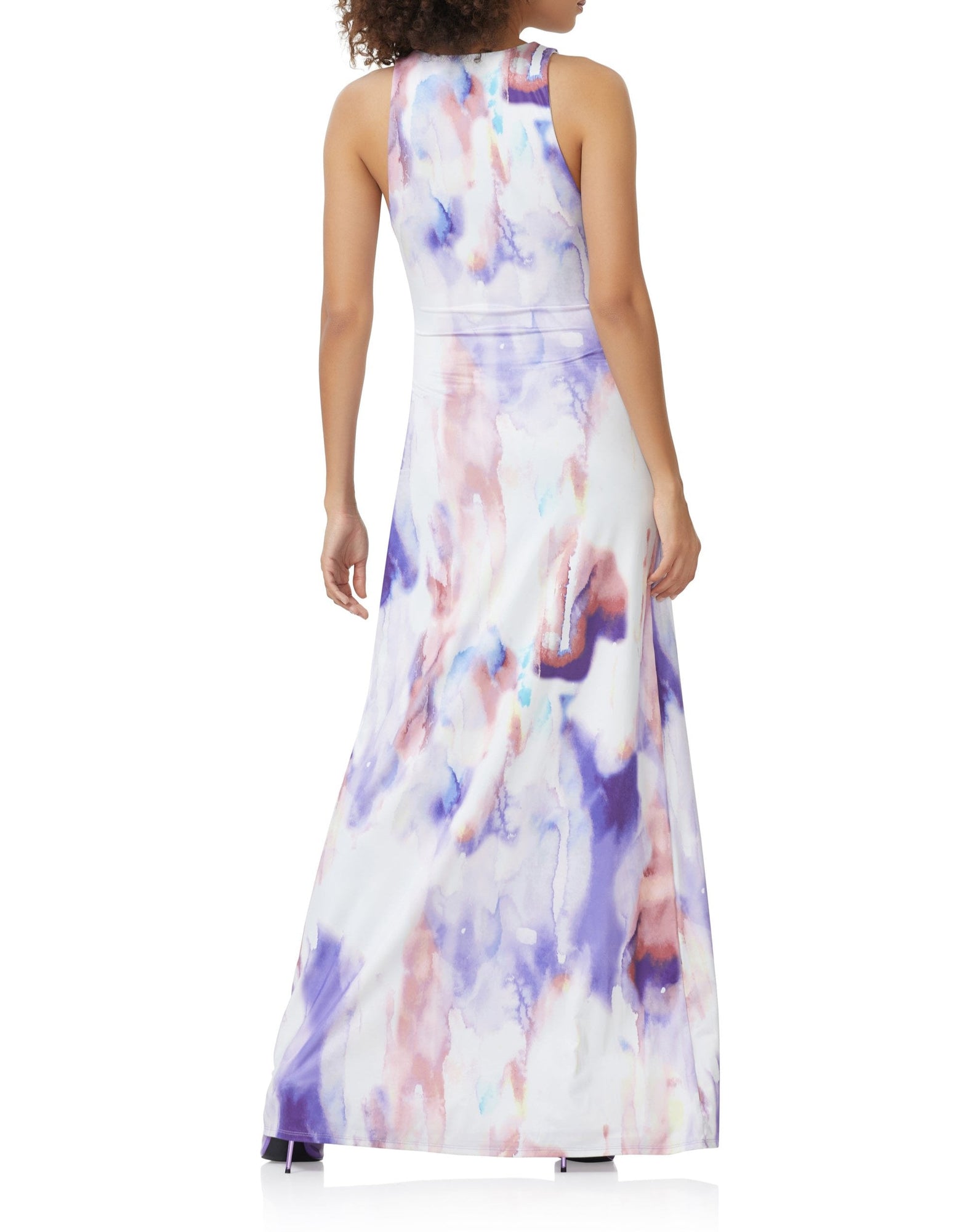 Sharpae Maxi Dress | Violet Watercolor