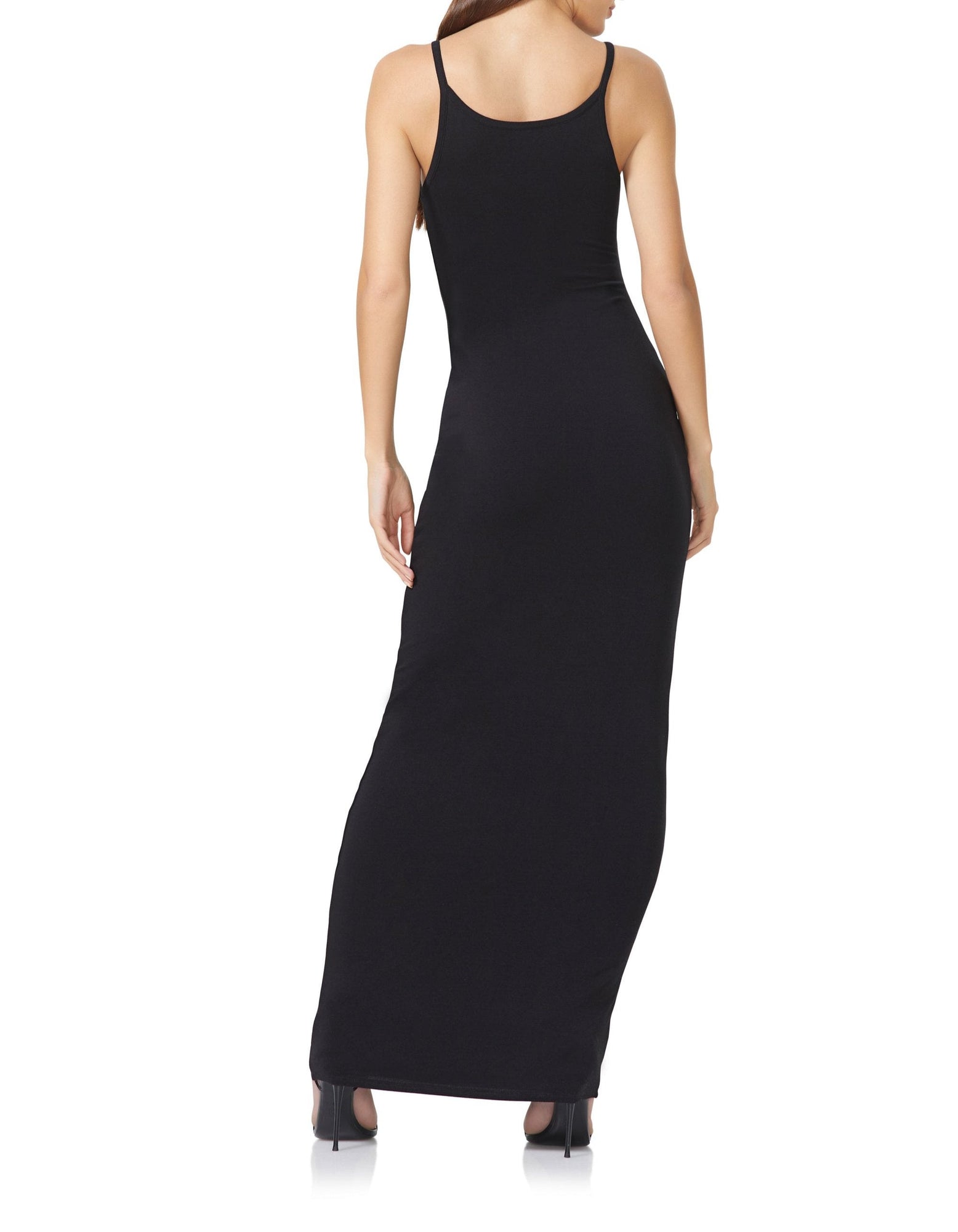 Ashlyn Midi Tank Dress | Noir