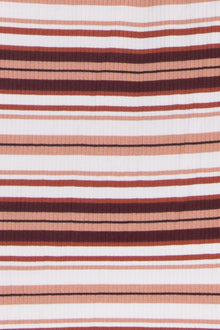 Jordana Midi Dress | Brown Multi Stripe