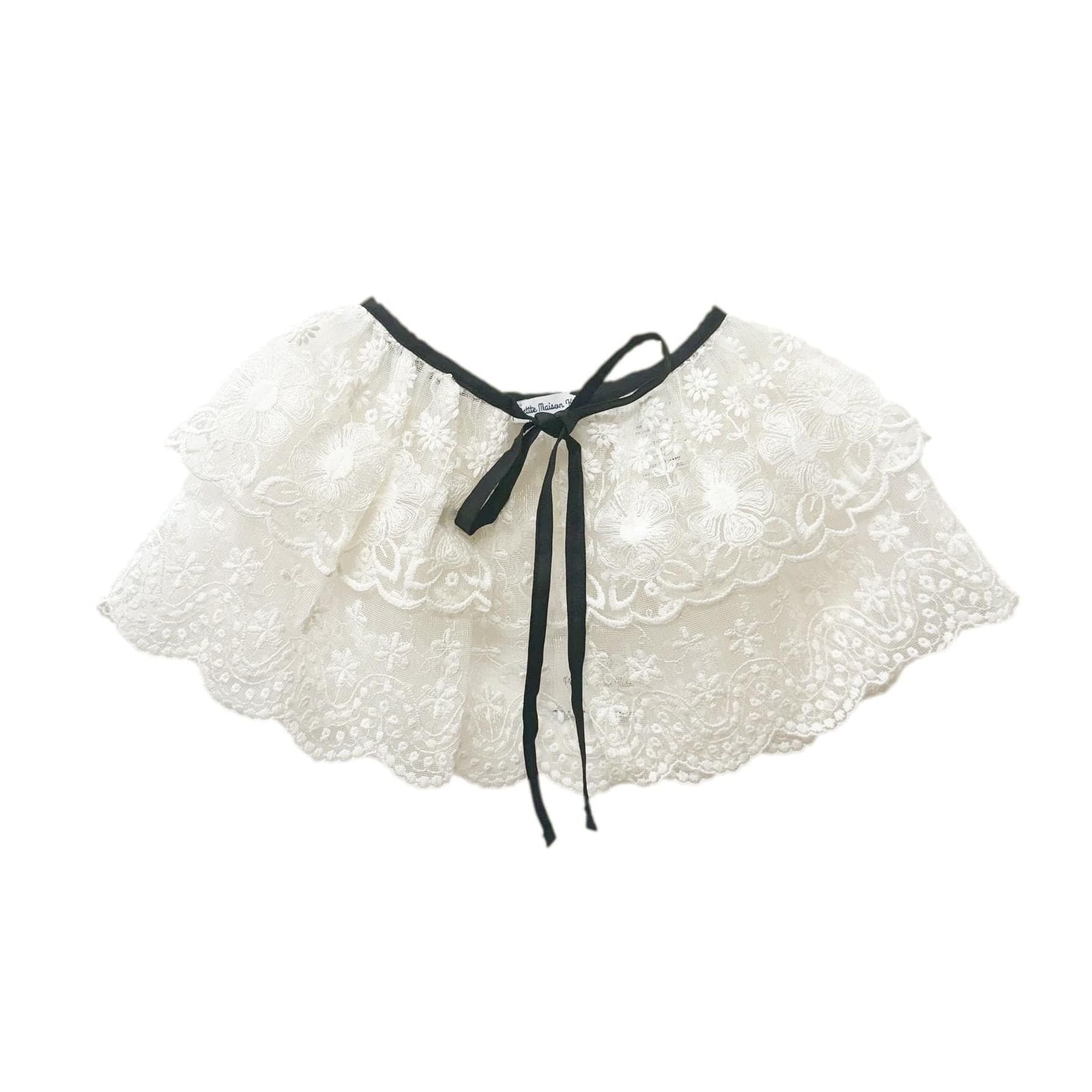 Baby Girls | Coco-Ivory Lace Cape | Ivory