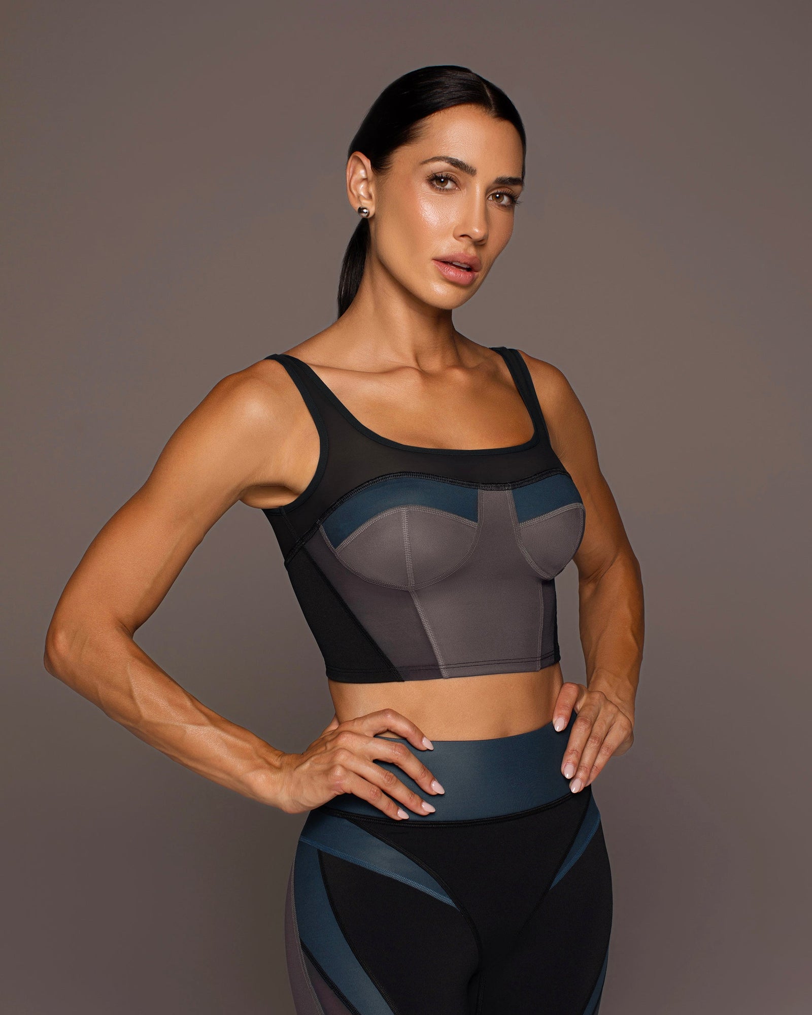 Aerial Gloss Bustier | Blue Steel