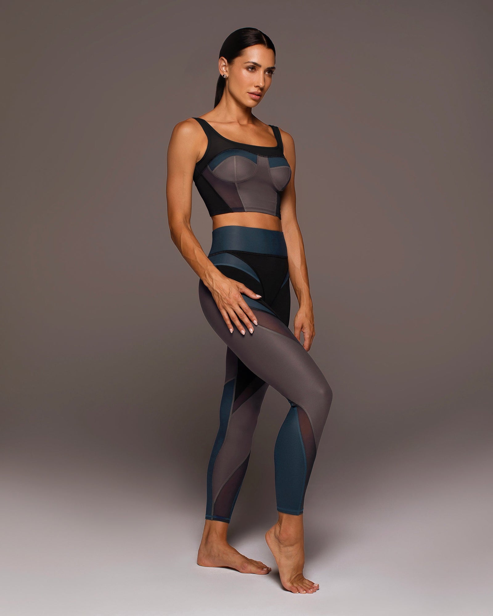 Aerial Gloss Bustier | Blue Steel