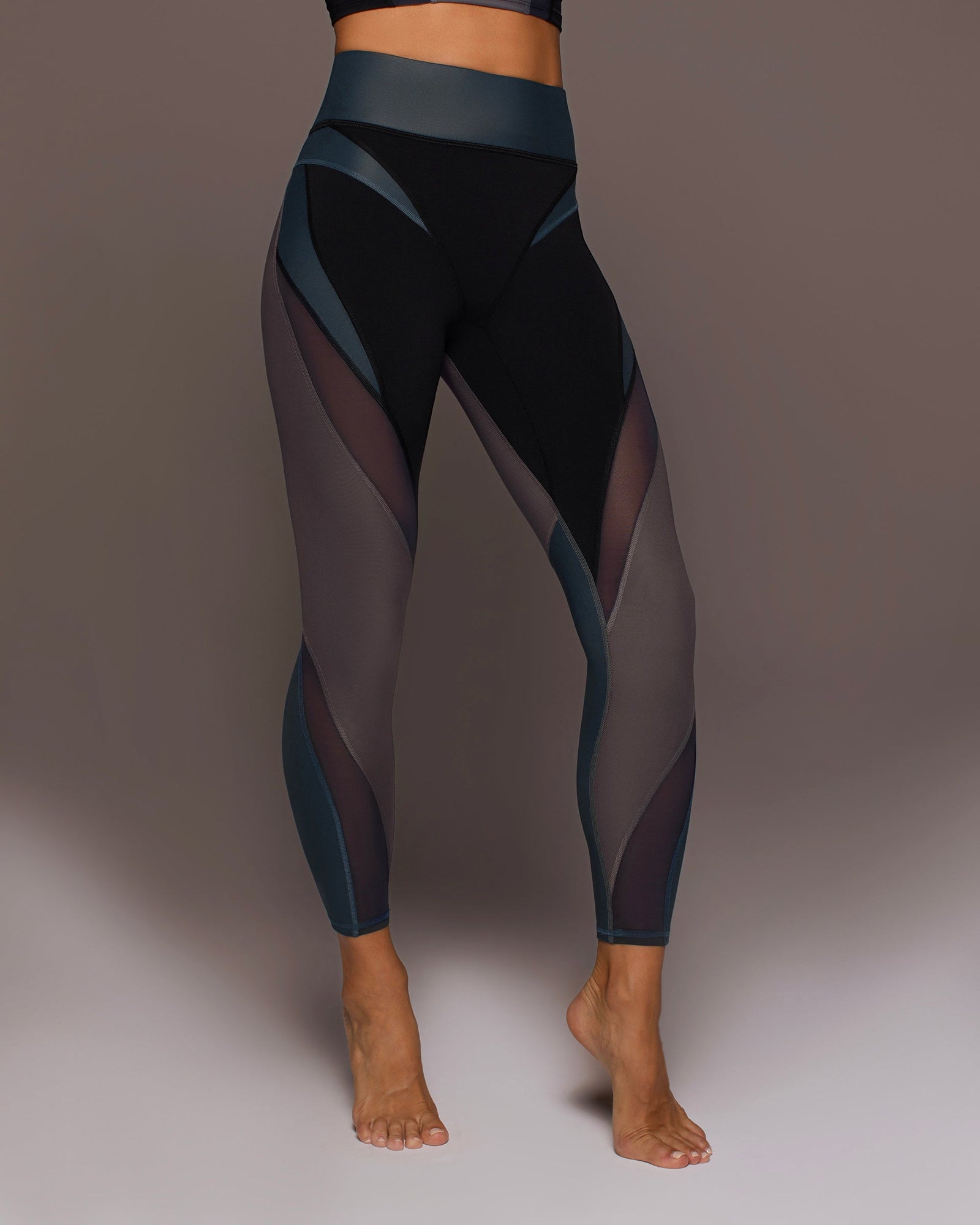 Aerial Gloss Legging | Blue Steel