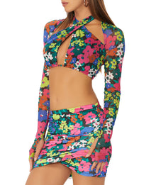 Cordelia Top | Neon Night Garden