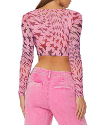 Grecian Corset Top | Abstract Pink Star