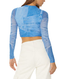 Aida Top | Blue Denim